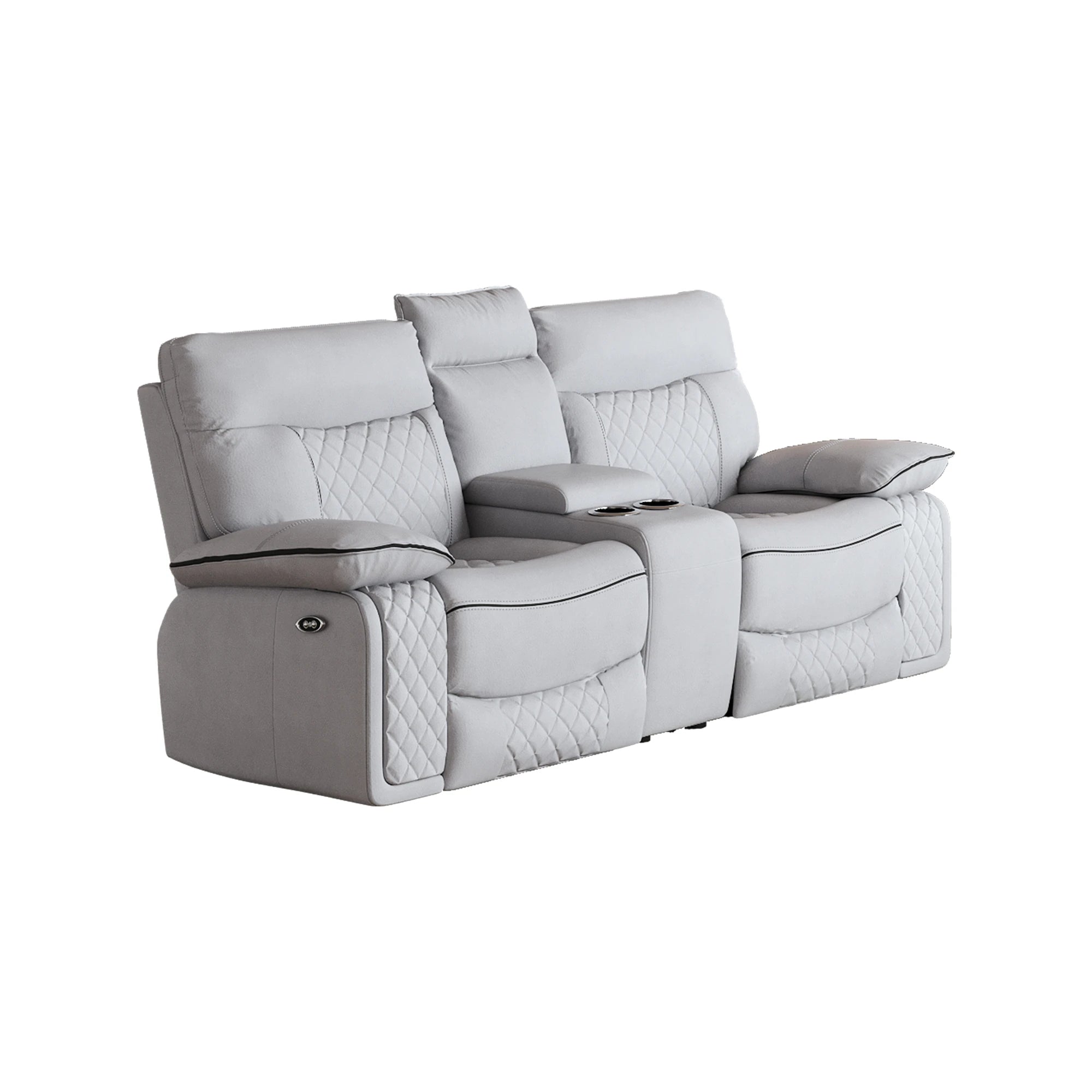 Image of 3-Piece Aeloria Sofa Set Power With Console